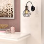 Opviq Kapadokya - N-1160 Lámpara de pared Negro y bronce